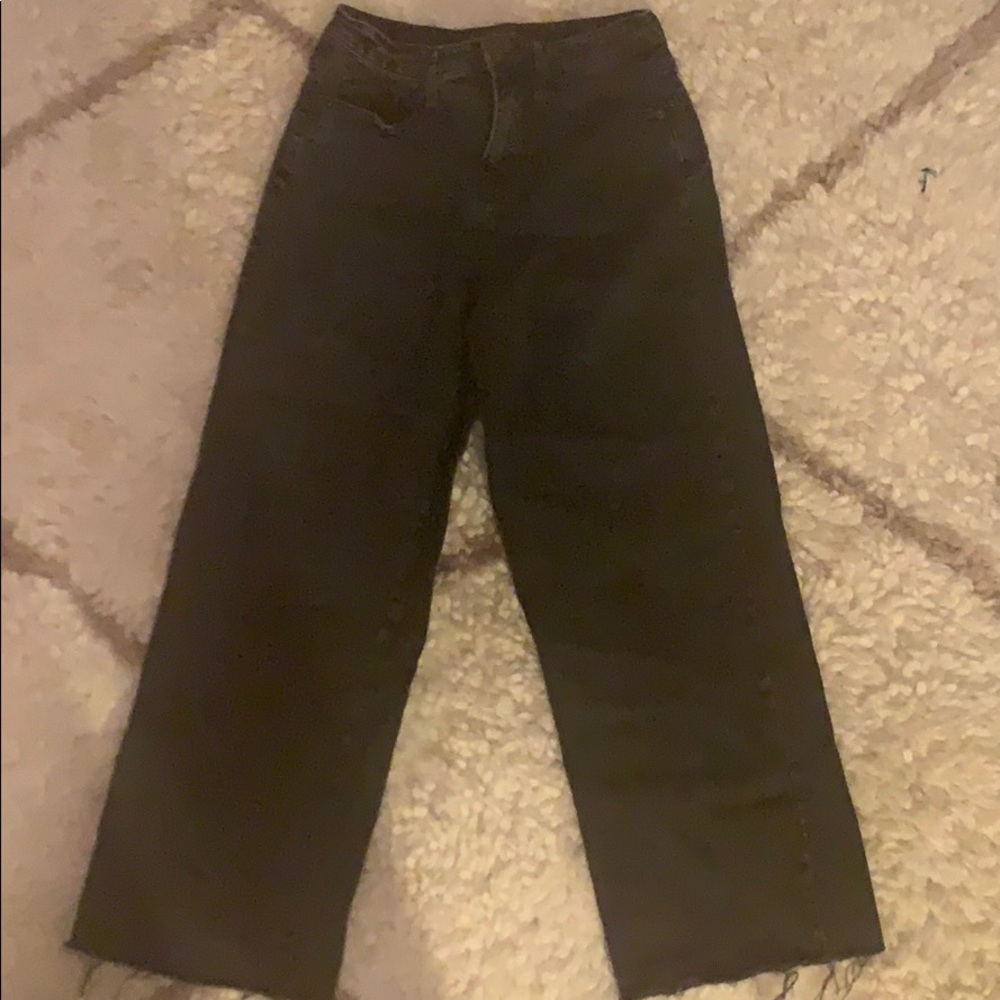 high rise wide leg jeans!